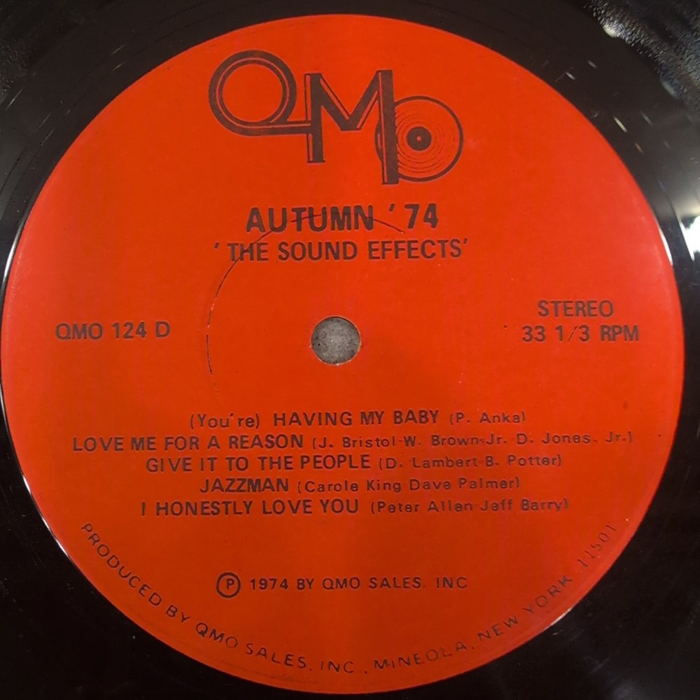 Autumn 74 The‎ Sound Effects Vinyl LP QMO 124 33 RPM 1974 Compilation Record - Picture 2 of 4